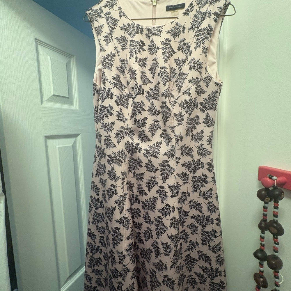 Tommy Hilfiger Black Sleeveless A-Line Midi Dress